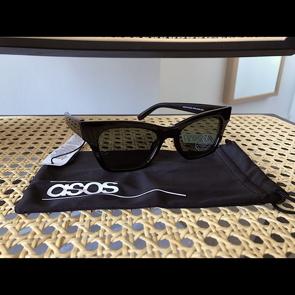 ASOS Design | Square Cat Eye Sunglasses | Black